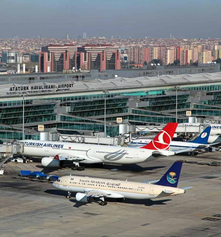 اجراءات الدخول والوصول في مطار اتاتورك اسطنبول تركيا