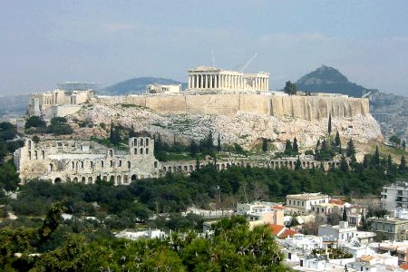 تذكرة لدخول اكروبوليس والمشي في اثينا