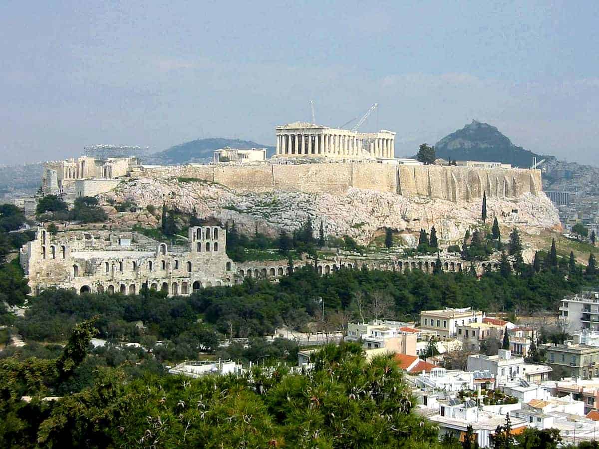 تذكرة لدخول اكروبوليس والمشي في اثينا