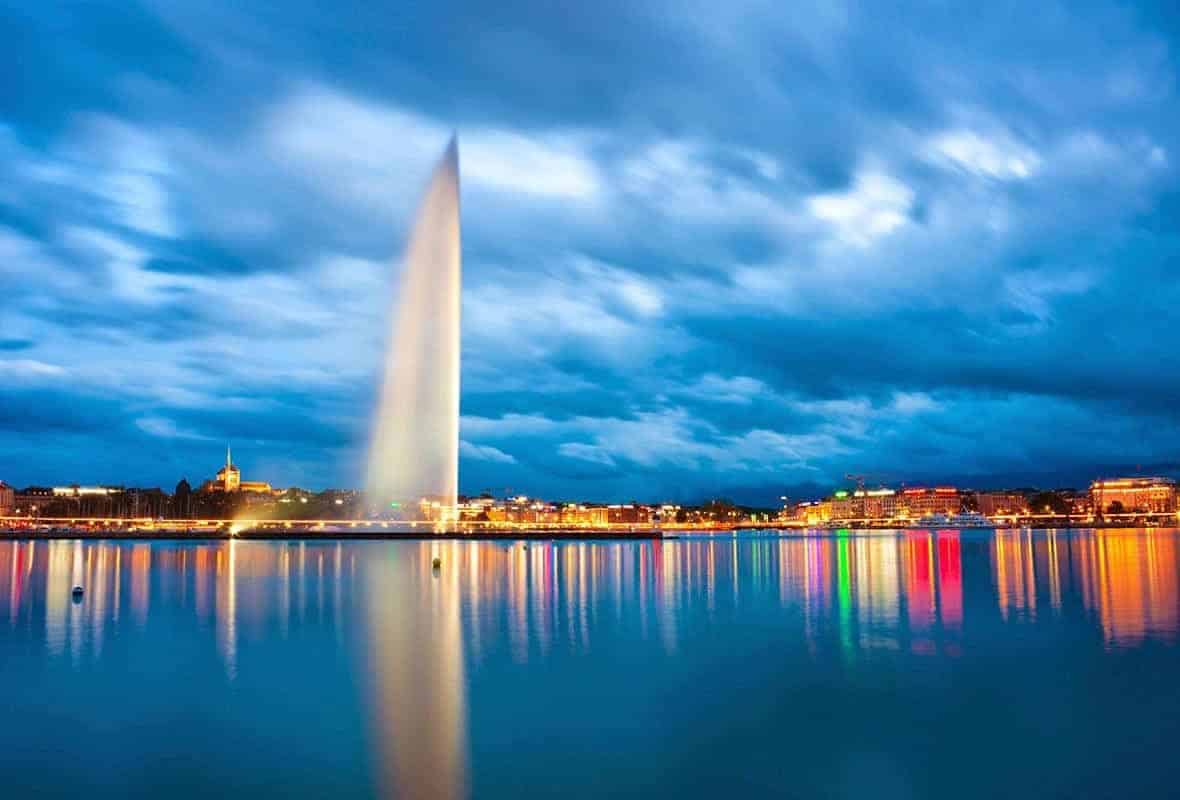 الذهاب الى بحيرة جنيف Lake geneva و نافورة جنيف ج32