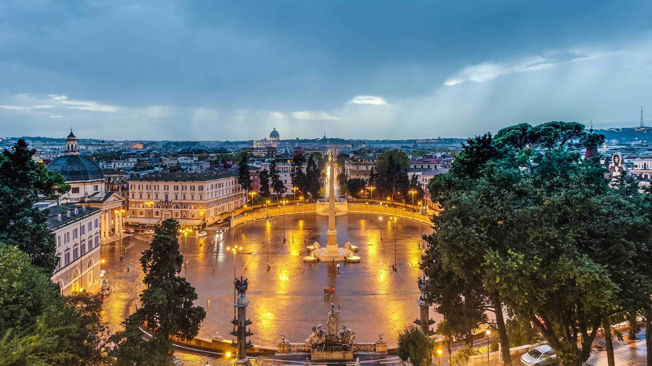 ساحة piazza del popolo