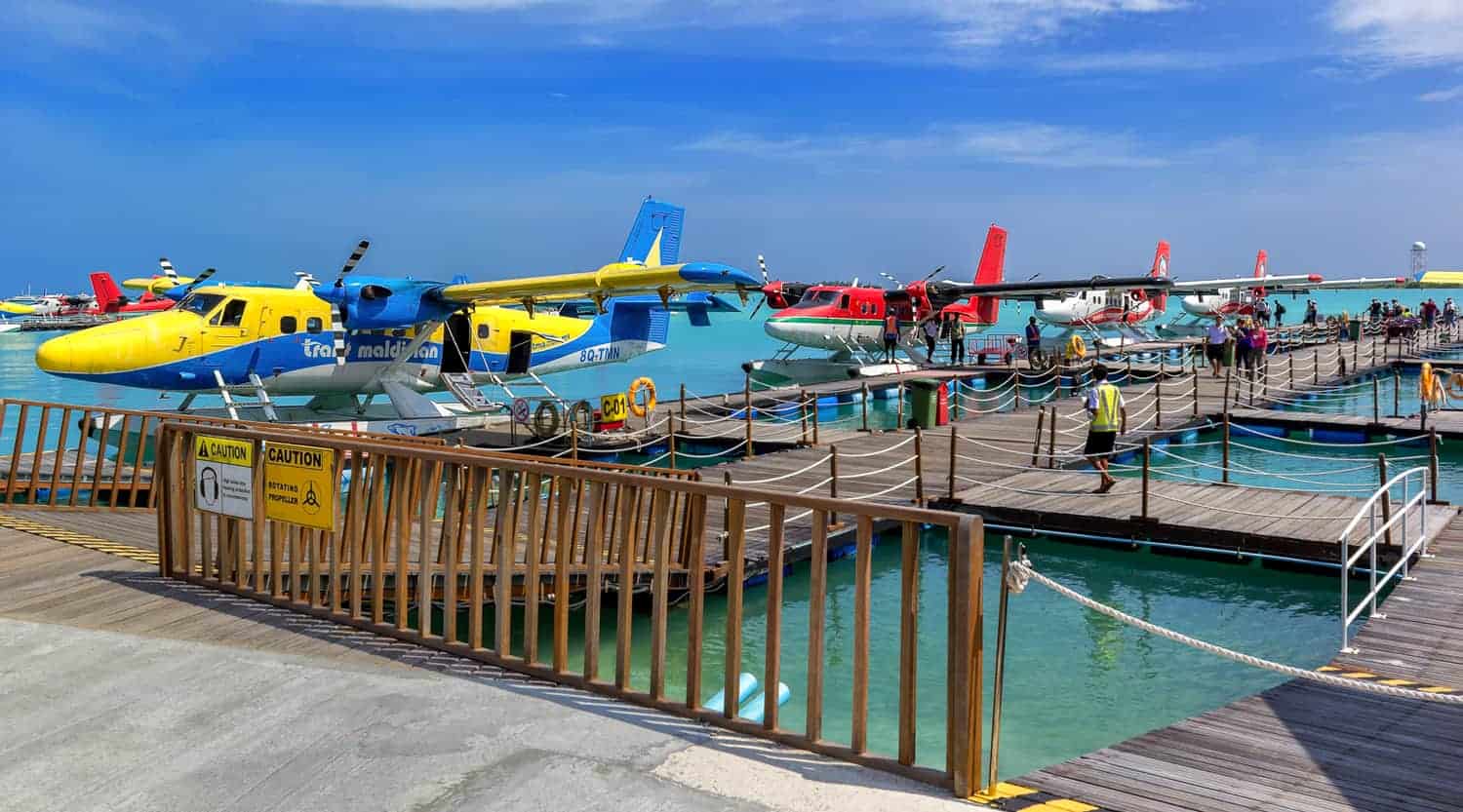 الطائرة المائية في المالديف
