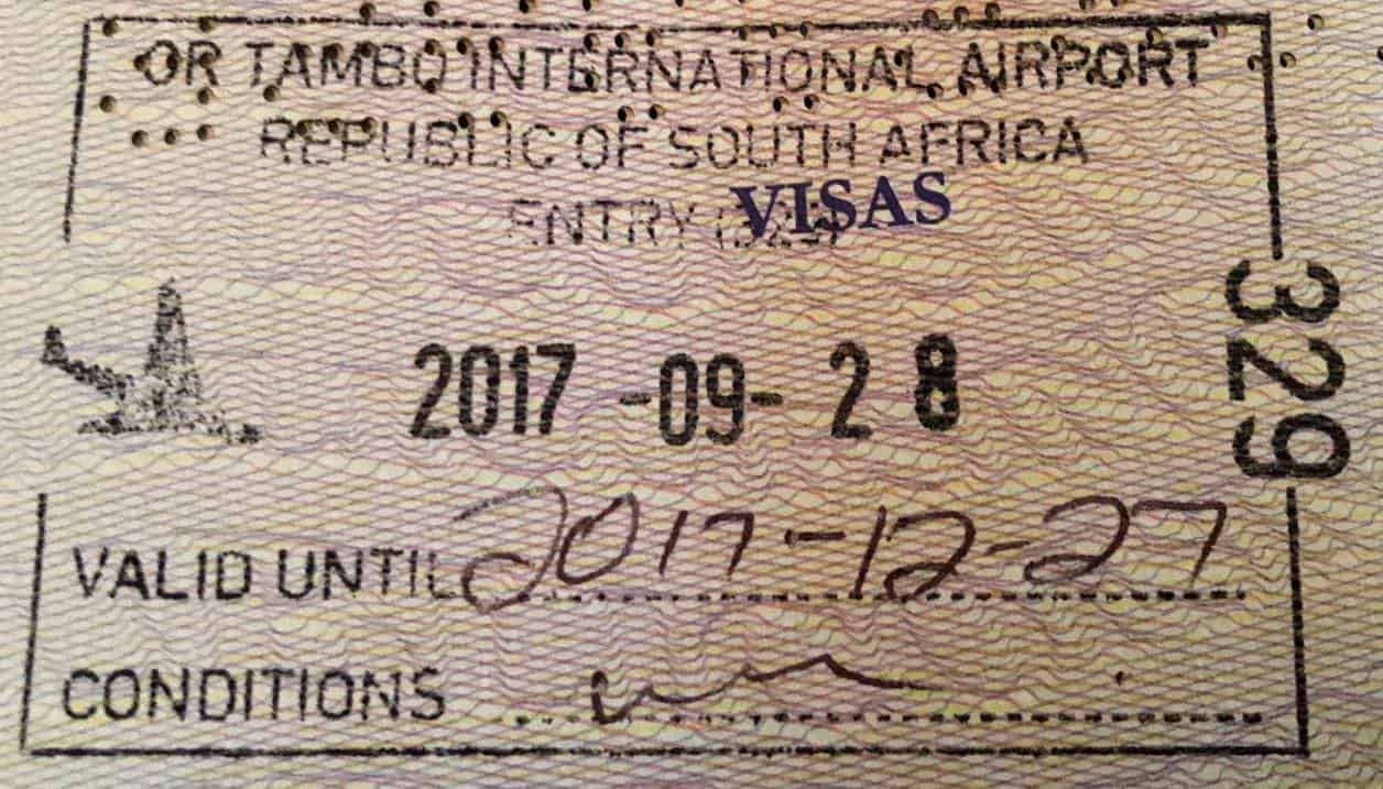 كل مايتعلق بتاشيرة جنوب افريقيا