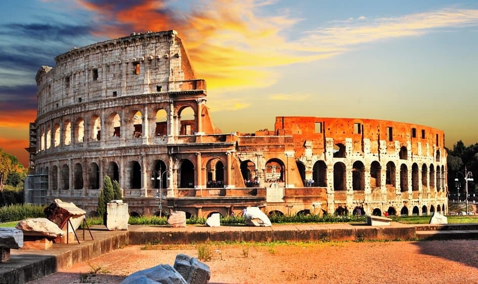 اين تقع روما وما المدن القريبة منها؟