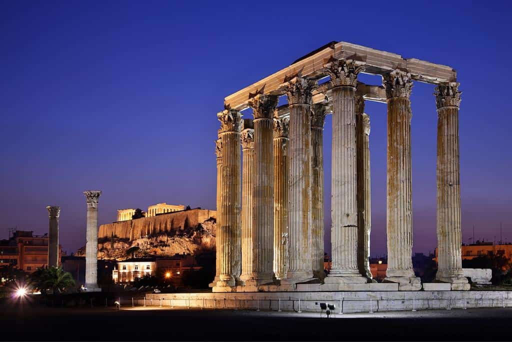 افضل خمسة انشطة في معبد زيوس الاولمبي في اثينا اليونان