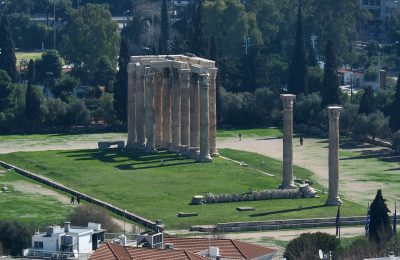 معبد زيوس الاولمبي اثينا اليونان معلومات رائعة