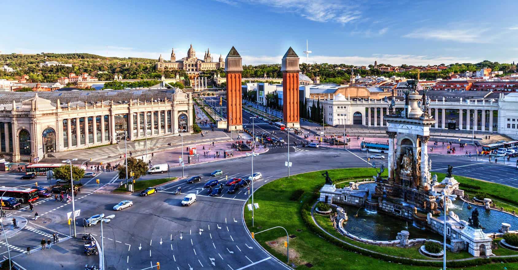 ساحة بلازا برشلونة إسبانيا 