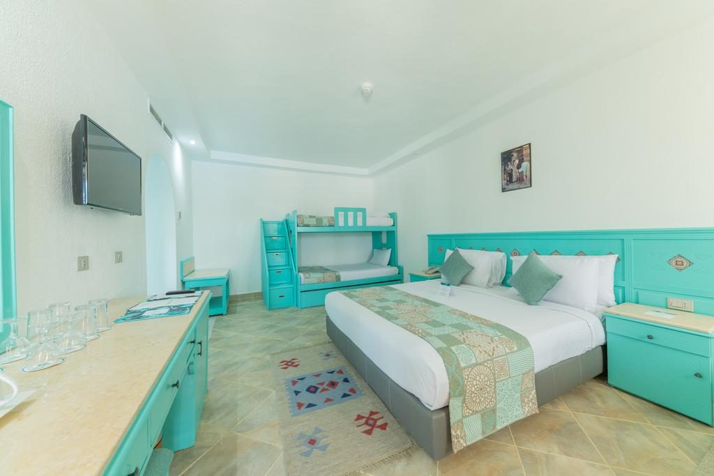 غرفة نوم مميزة من فندق صن رايز مكادي الغردقة