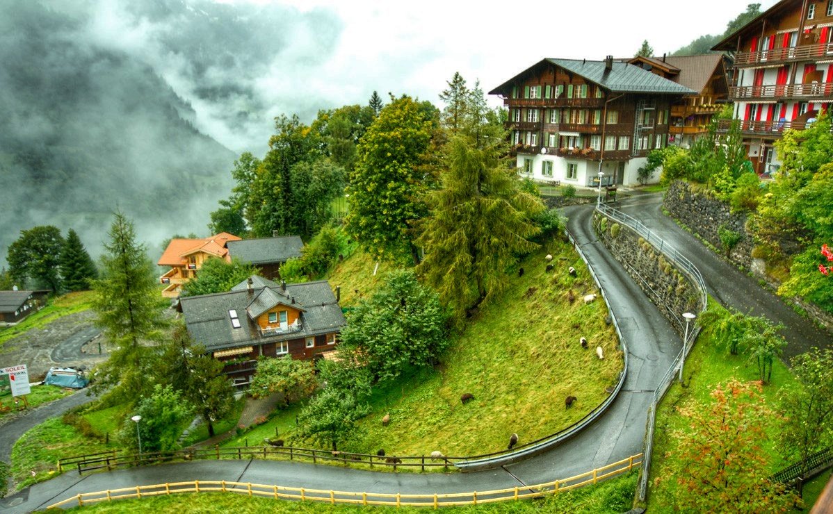 قرية وينجن سويسرا