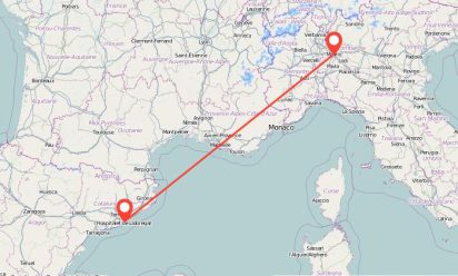 Barcelona to Milan