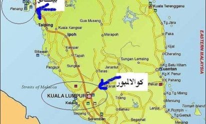 خرائط ماليزيا مفصلة لأهم مدن ماليزيا بالصور