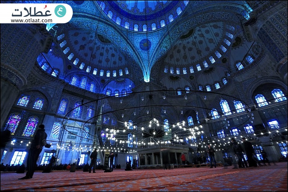 الجامع الازرق من الداخل