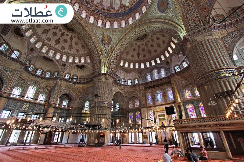 المسجد الازرق من الداخل